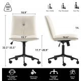 YouTaste Armless Office Chair