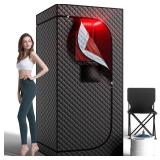 Isido Portable Steam Sauna with Red Light Therapy Lamp