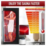 Isido Portable Steam Sauna with Red Light Therapy Lamp