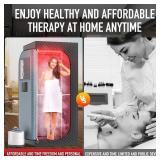 Isido Portable Steam Sauna with Red Light Therapy Lamp