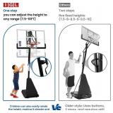 IGL Basketball Hoop with 52" Shatterproof Backboard