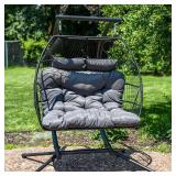 Sunnydaze Andrei Double Hanging Egg Chair