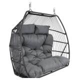 Sunnydaze Andrei Double Hanging Egg Chair