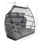 Sunnydaze Andrei Double Hanging Egg Chair