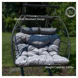 Sunnydaze Andrei Double Hanging Egg Chair