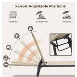 FHVIT Patio Chaise Lounge Chair Set of 2