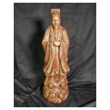 Antique Wooden Asian Figure Sculpture