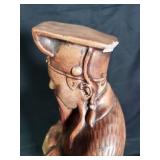 Antique Wooden Asian Figure Sculpture