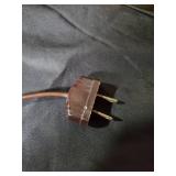 Vintage Table Lamp with Hand-Painted Asian Motif