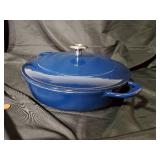 Blue Enamel Cast Iron Dutch Oven with Lid