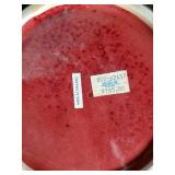 Large Decorative Ceramic Vase with Intricate Handles