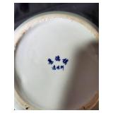 Vintage Hand-Painted Ceramic Vase with Floral Design