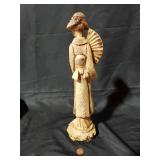 Vintage Oriental Lady with Fan Figurine