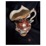 Vintage Hand-Painted Porcelain Vase with Samurai Design