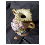 Hand Painted Nippon Vase with Floral Design