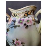 Hand-Painted Floral Porcelain Vase