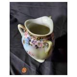 Hand-Painted Floral Porcelain Vase