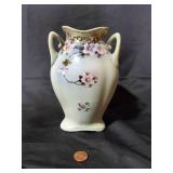 Hand-Painted Floral Porcelain Vase