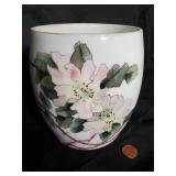 T&V Limoges Hand Painted Floral Porcelain Jar