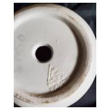 Vintage Ceramic Decorative Bowl with Floral and Bird Design