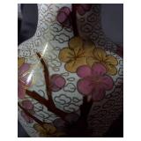Vintage CloisonnÃ© Vase with Floral Design