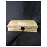 Vintage Wooden Trinket Box with Ornate Design