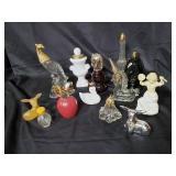 Assorted Decorative Perfume Bottles and Figurines Collection
