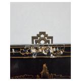 Set of 3 Asian-Inspired Wall Art Panels with Hand-Painted Figures