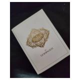 Set of Two Shannon Crystal Lotus Candle Holders by Godinger