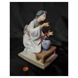 Lladro Porcelain Figurine - Geisha with Cherry Blossoms
