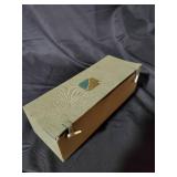 Vintage Carved Wooden Bird Figurines with Original Box