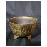 Lot of 2 Brass Decorative Bowls with Intricate Engravings