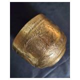 Lot of 2 Brass Decorative Bowls with Intricate Engravings