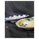 Lot of 2 Vintage Decorative Porcelain Bowls