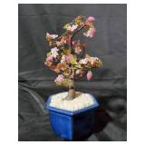 Lot of 4 Decorative Floral Arrangements in Ceramic Pots