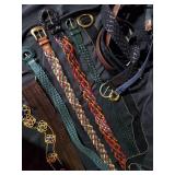 Lot of Assorted Braided Belts