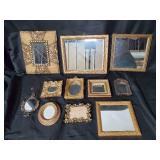 Lot of Vintage Decorative Mirrors and Frames