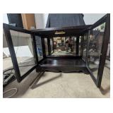 Vintage Wood and Glass Display Cabinet