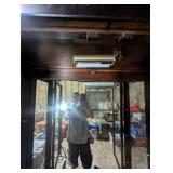 Wood and Glass Display Cabinet with Lighting
