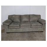 Gray Microfiber 3-Seat Sofa