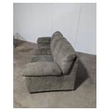 Gray Microfiber 3-Seat Sofa