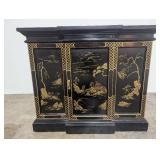 Asian Inspired Cabinet with Detailed Art Deco Motif