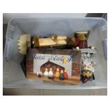 Box of Swedish Nativity Set and Holiday Decorations