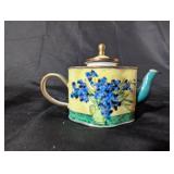 Hand-painted Floral Ceramic Teapot