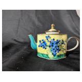 Hand-painted Floral Ceramic Teapot