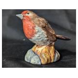 Handpainted Miniature Ceramic Bird Figurine