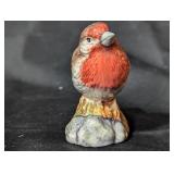 Handpainted Miniature Ceramic Bird Figurine
