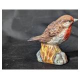 Handpainted Miniature Ceramic Bird Figurine