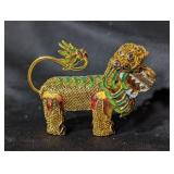 Chinese CloisonnÃ© Enamel Foo Dog Figurine