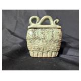 Small Green Handcrafted Ceramic Pot with Lid